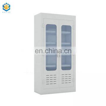 Chemical polypropylene storage cabinets two door cupboard laboratory furniture medical PP storage cabinet