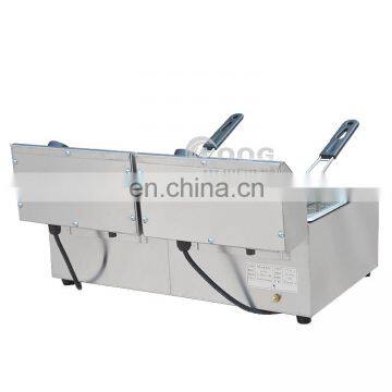 Restaurant Double Tank Double Basket Machine Frying Potato Stainless Steel Fryer Machine