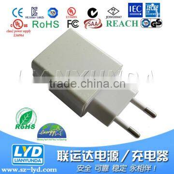 EU Plug USD Charger 5V 2A for singapore