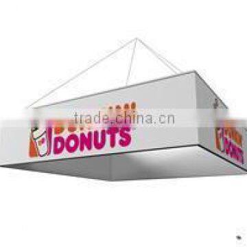 trade show advertising rotating advertising display stand hanging banner for display