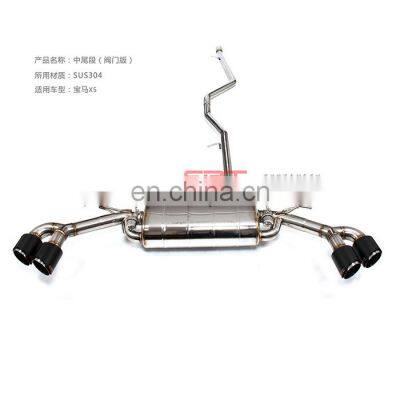 Exhaust Pipe for bmw x5 titanium exhaust catback with quad double tip