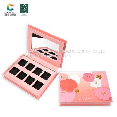 Custom Empty Makeup Cardboard Eyeshadow Palette Wholesale Your Own Color Empty Eyeshadow Plastic Containers Empty photo-3