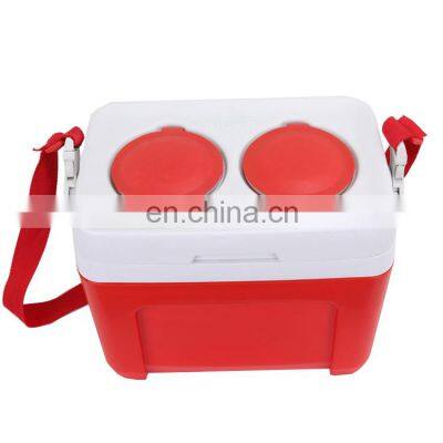 OEM Outdoor 10L Container Cool Box Insulated Portable PU Foam Cooler Box for Food & Wine