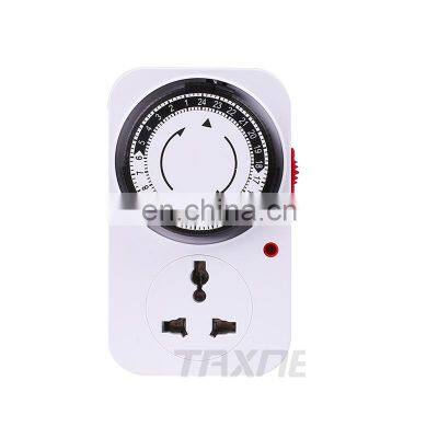 24 Hour Mechanical Timer Switch EU standard Socket Mechanical Timer 220V 16A EU plug Electrical Program Timer Power Switch