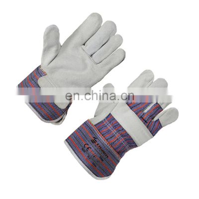 Wholesale leather work hand mechan protect welding glove