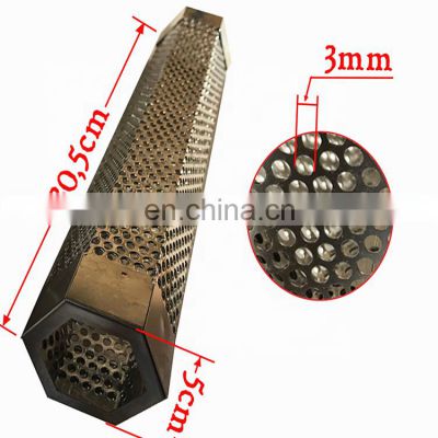 12'' Perforated Stainless Steel BBQ Pellet Smoker Tube Stainless steel 304 hole digging pipe