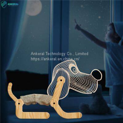 Creative Horse Design 3D Wooden Night Light