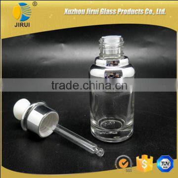 30ml fancy clear essential oil glass bottle with dropper