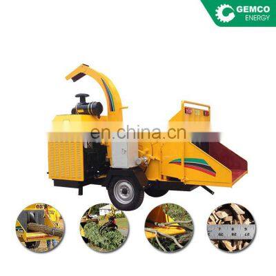 Automatic mobile 13hp wood shredder