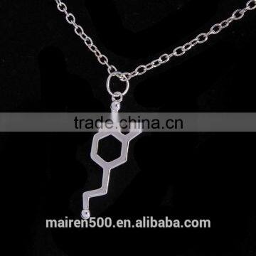 Hot newest molecular necklace chemical structure formula necklace