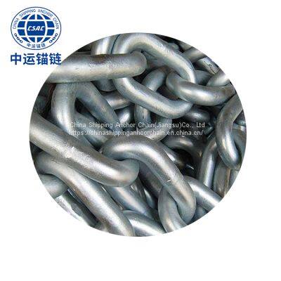 83mm Black Painted floating wind power platform  studless link anchor chain