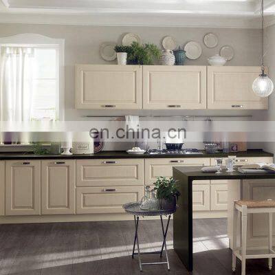American Royal Style Latest 3D Design Kitchen Furniture Solid Wood Kitchen Cabinets