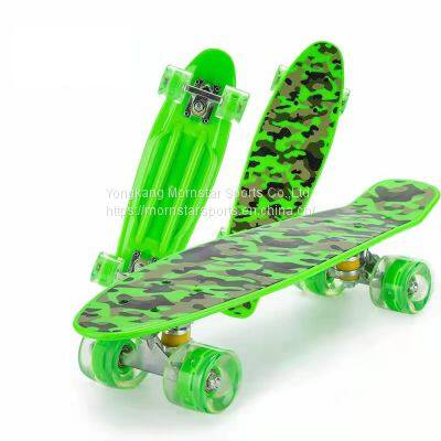 22inch Complete Skateboard Retro Mini Cruiser Skate Plastic Skateboard