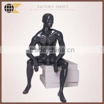 2016 fashion sitting male mannequin ALEX-06GG for window display