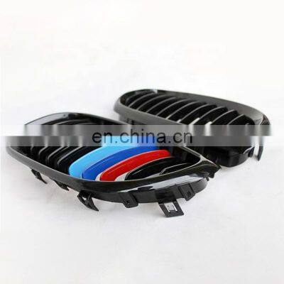 E60 ABS Material Front Grill for BMW M Color Single Slat Line Grille for BMW 5 Series E60 E61 2004-2009 photo-3