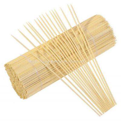 Eco-friendly Disposable Natural Thick Round Bamboo Skewer 300mm BBQ Stick