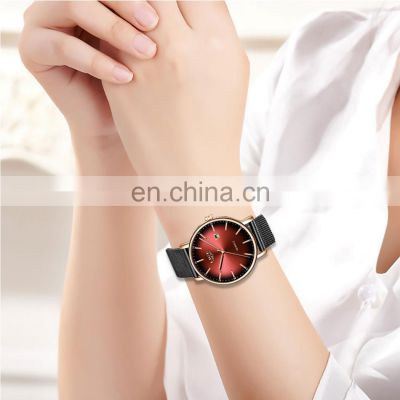 Lige 9934 Simple Design Women Quartz Watches Luxury Steel Mesh Water Resistant Brand Wrist Watches for Ladies