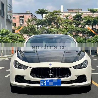 Runde Carbon Fiber Material For Maserati Ghibli Aspec Style Body Kit Front Lip Rear Lip Side Skirt Spoiler Hood Cover