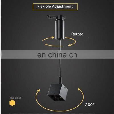 Nordic Modern Track Light 8W Long Pole Rail Spotlight LED Track Light AC 110V 220V Black/White Guide Rail Track Light photo-5