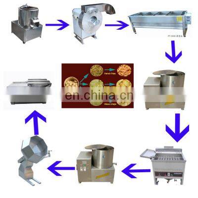 Potato Chips Making Machine Frozen French Training Power Food Sales Plant Output Weight Automatic