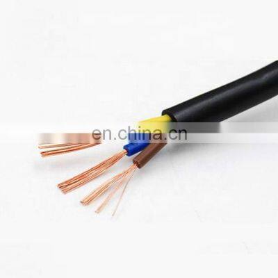 Anneal copper conductor PVC insulation with PVC shealthed flexible 2 3 5 core power cable