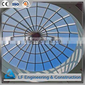 High strength bolt prefabricated steel structure atrium roof