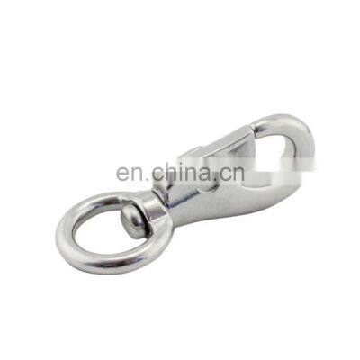 JRSGS Stainless Steel Carabiner Clip Lifting Hooks Heavy Duty Eye Bolted Bull Swivel Snap Hook