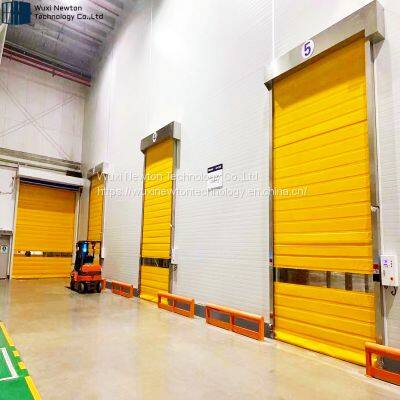 Thermal Insulated High Speed Overhead PVC Curtain Freezer Door Roll up High Speed Door for Cold Storage photo-4