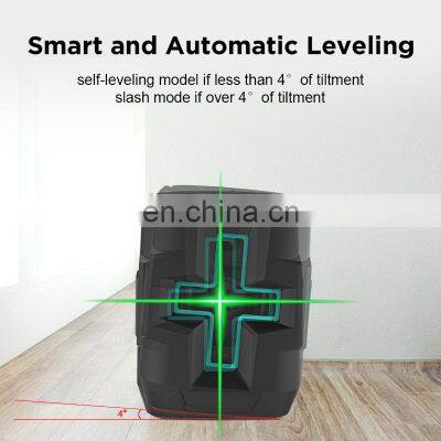 Horizontal and Vertical Cross Line Green Light 3D Auto 360 Degree Machine Tool Automatic Leveling Out Door In Door Laser Level photo-3