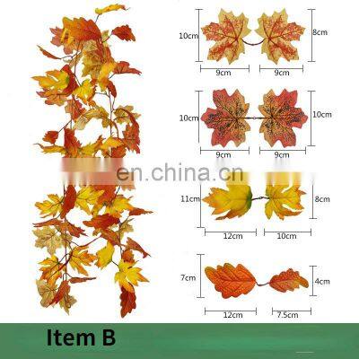 Christmas 2021 Supplies Old Outdoor Decorations Halloween Wholesale Fall Autumn Garland Xmas Decoration