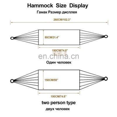 Outdoor Portable Hammock Swings Travelling Outdoor Picnic Wooden Swing Chair Camping Hammock photo-3