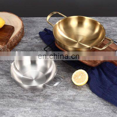 Korean Ramen Pot Thick Stainless Steel Milk Egg Soup Cooking Pot Home Instant Noodle Seafood Troop Pot Kitchen Cookware photo-2