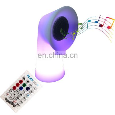 portable lantern plastic led light speaker cooler lantern portable PE plastic TWS function hot sale led light speaker