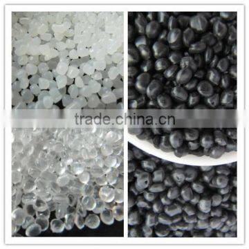 Black and crystal TPR Granules for shoes sole