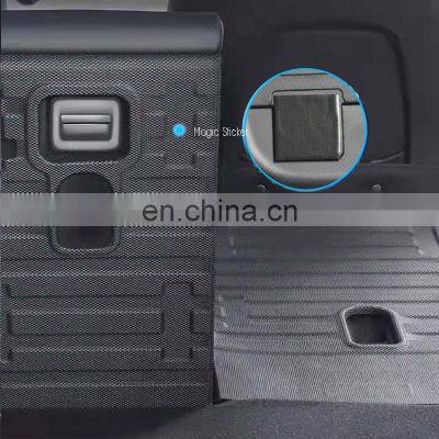 For Tesla Model Y Trunk Mat Cargo Liner Trunk Liner TPE Rubber Trunk Mat & Seats Back Cover Anti-Kick Pad Model Y Accessories photo-5