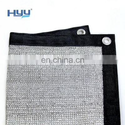 Sun Reflective Aluminum Shade Net Woven Fabric Silver Shade Mesh