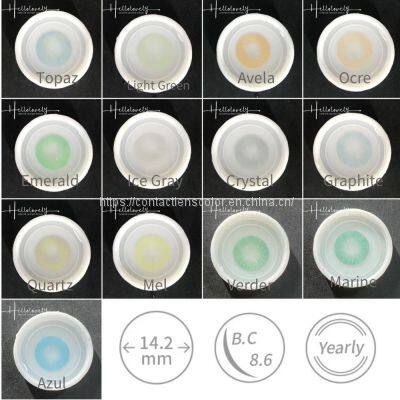 Super Natural Hidrocor 13 Colored Contact Lenses Green Eye Color Contact Lens Soft Eye Contact Lenses