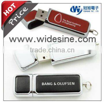 Leather usb flash drive for corporate gift