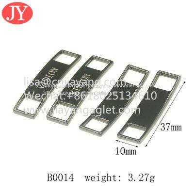 Custom Logo Metal Shoelace Buckle Zina Alloy Shoe Lace Buckle Fashion Lace Buckle Tips photo-3