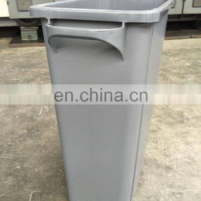 65 Liter Pull Out Plastic Trash Can PP Kitchen Black Recycling Garbage Bin