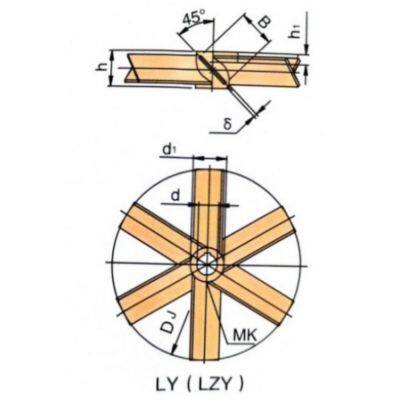 Six Sway Leaves Openning Turbine Blender Six Pitched Blades Integral Open Turbine Impeller photo-2