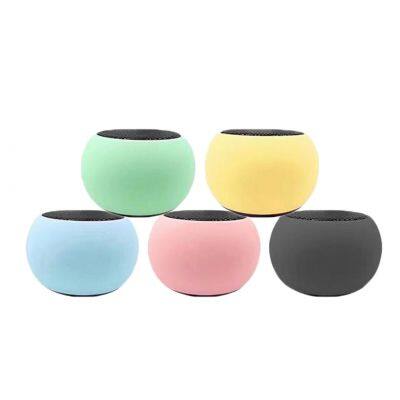Portable Rubber Finished Colorful Mini Stereo TWS Bluetooth Speaker photo-2