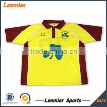 1/4 Zipper Custom sublimation racing team polo shirt