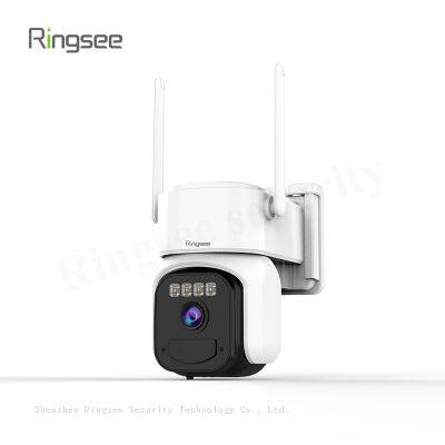 Ringsee Wireless Solar Panel Powered 360 PTZ Outdoor IP Cameras PIR Sensor WIFI CCTV Battery With SIM Card Solar Camera photo-3