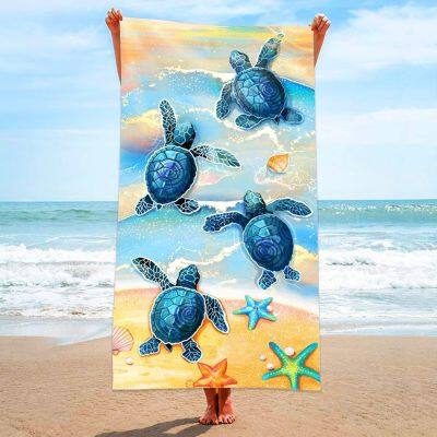 100% Cotton Towels Custom Printed Luxurious Thick Beach Towels