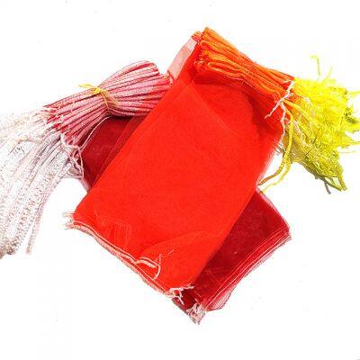 Direct Sale Eco-Friendly PE Plastic Woven Bags Custom Logo Food Grade Mesh for Packaging Vegetables and Fruits and Stylish