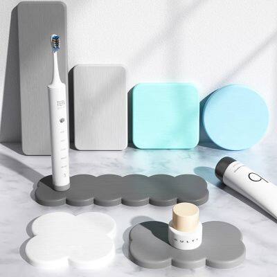 Irregular Shape Water-absorbent Diatomite Stone Mats for Bathroom photo-2