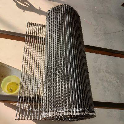 Food Grade 304 Stainless Steel Chain Link Spiral Wire Mesh Conveyor Belt photo-3