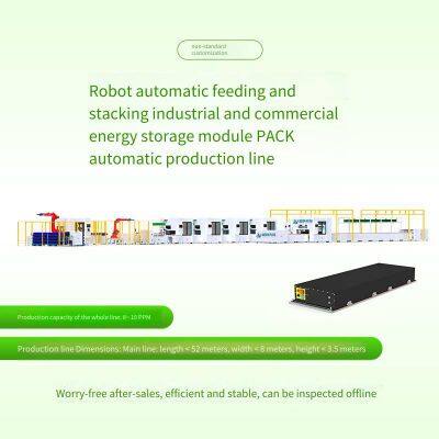 Square Lithium Battery Pack Production Line With Robotic Loading and Stacking, Fully Automated Production Line for Industrial and Commercial Energy Storage Modules photo-2