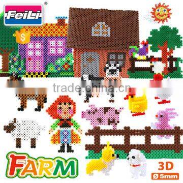 factory wholesale creative toys 12000pcs perler beads diy iron beads for kids